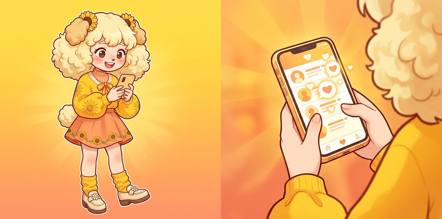 マッチングアプリで出会えて笑顔の女性