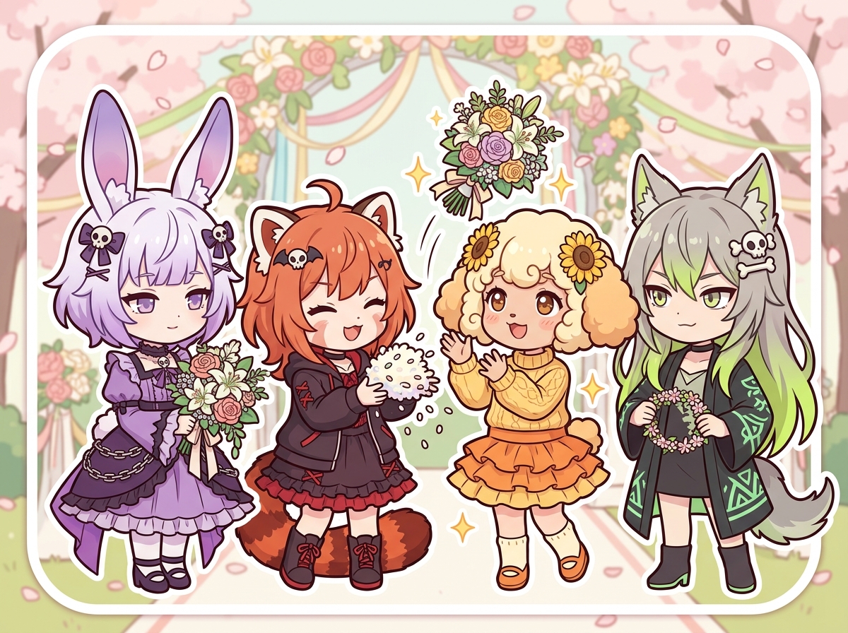 春の結婚ラッシュを語る紫星命理キャラクターたち