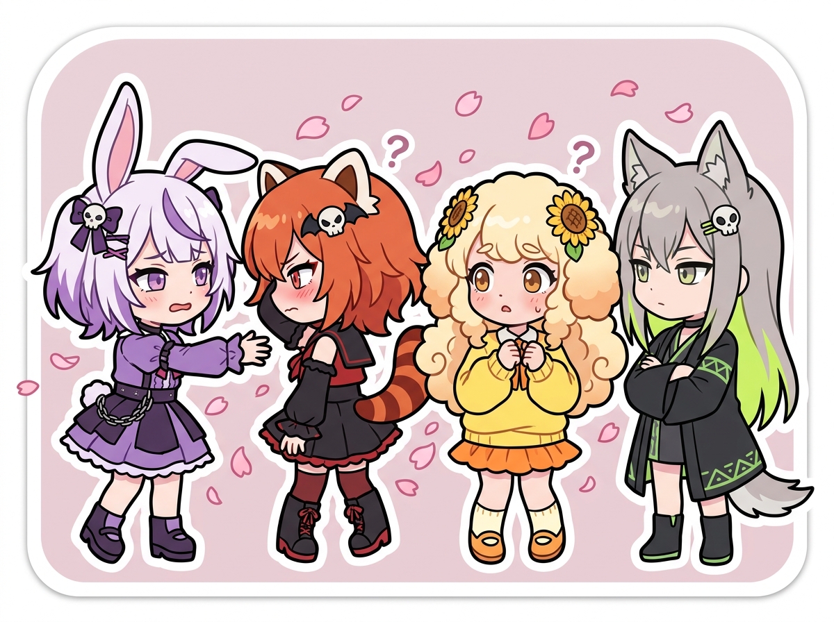 すれ違い恋愛について語る紫星命理キャラクターたち