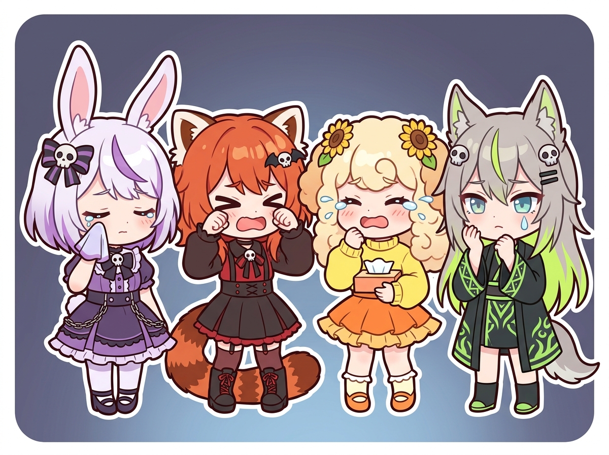 ドラマと恋愛について語る紫星命理キャラクターたち