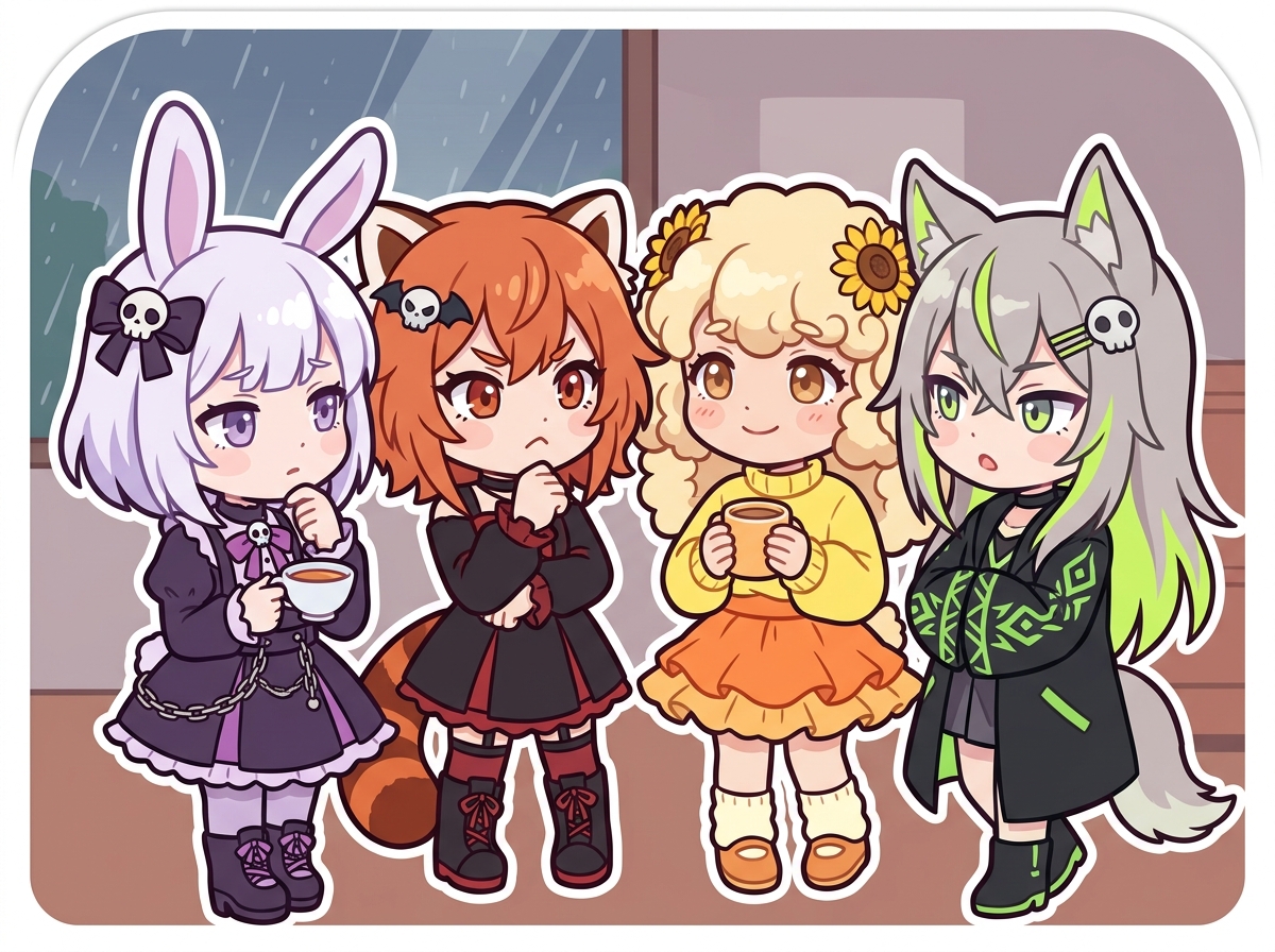 不安な時代の恋愛について語る紫星命理キャラクターたち