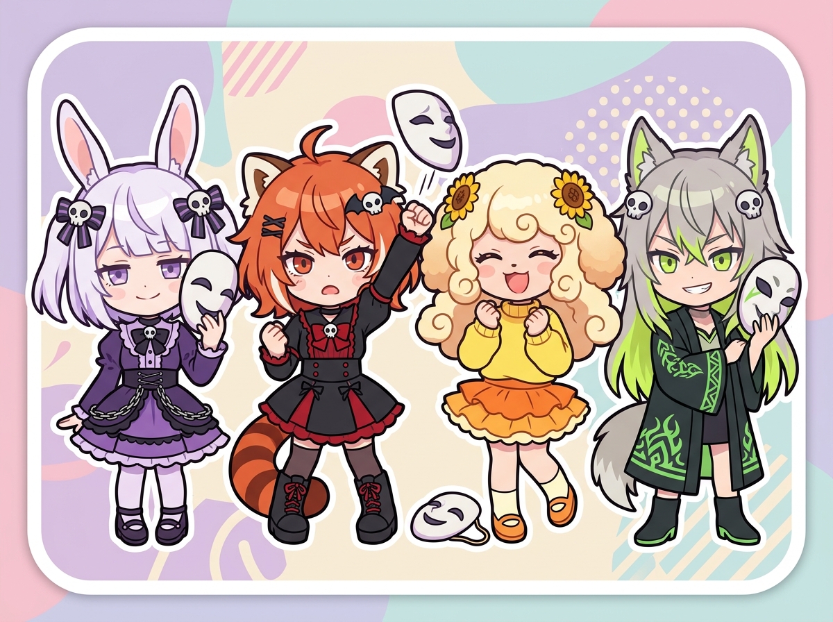 素の自分で愛されることを語る紫星命理キャラクターたち