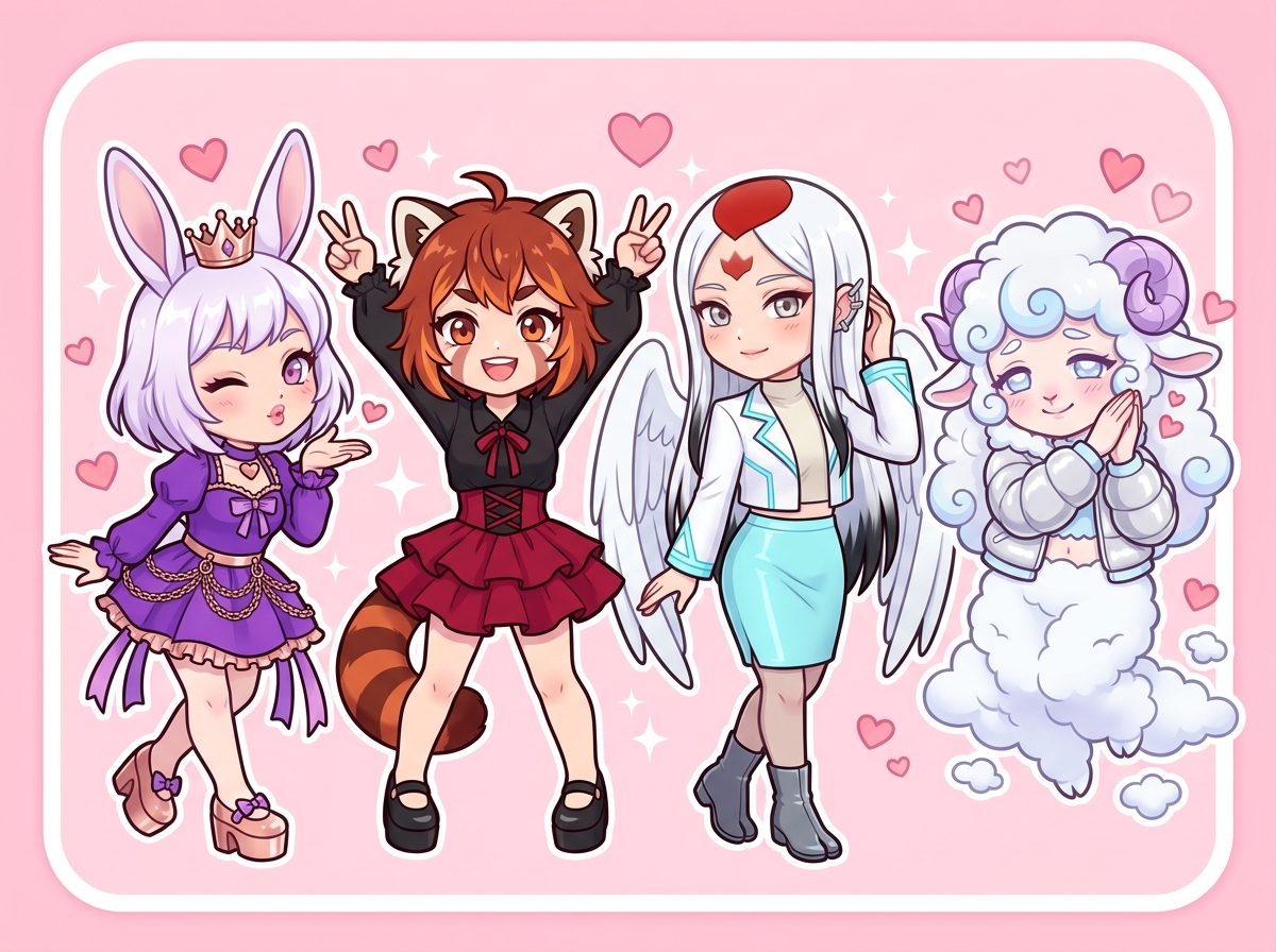 愛されオーラを纏うキャラクターたち