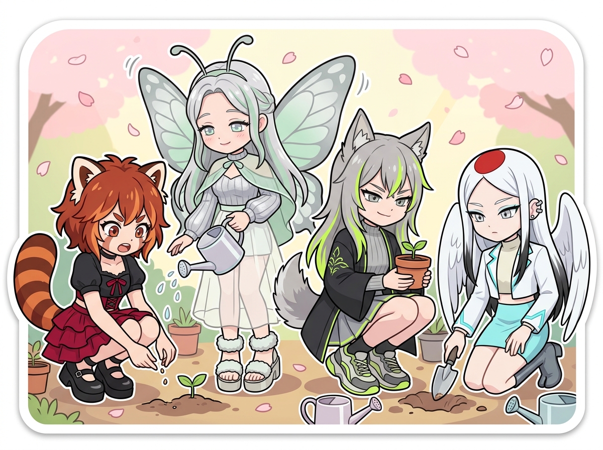 恋愛の種を蒔くキャラクターたち