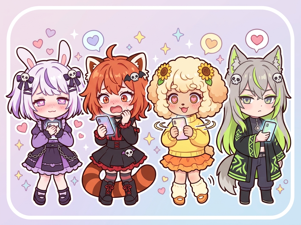 推しへの縁と相性を語る紫星命理キャラクターたち