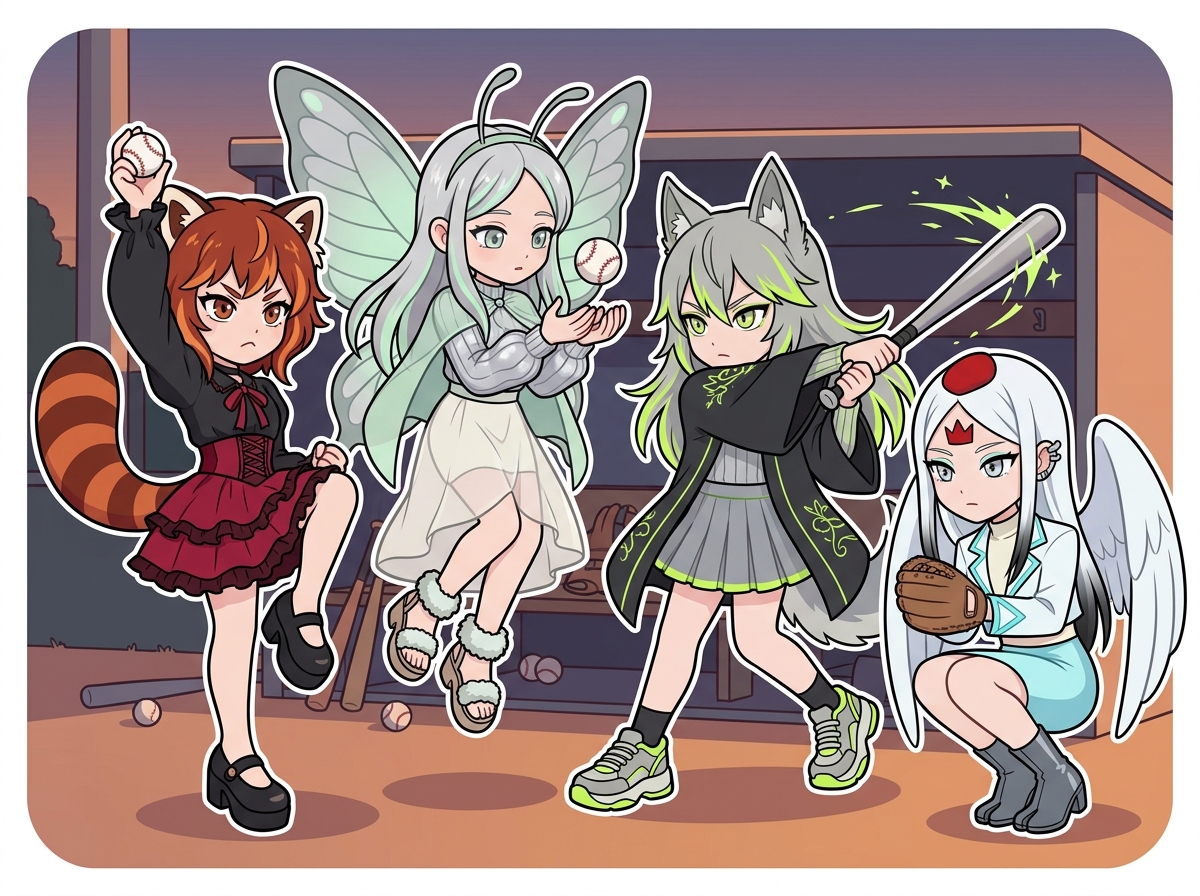 粘り強く挑戦し続けるキャラクターたち