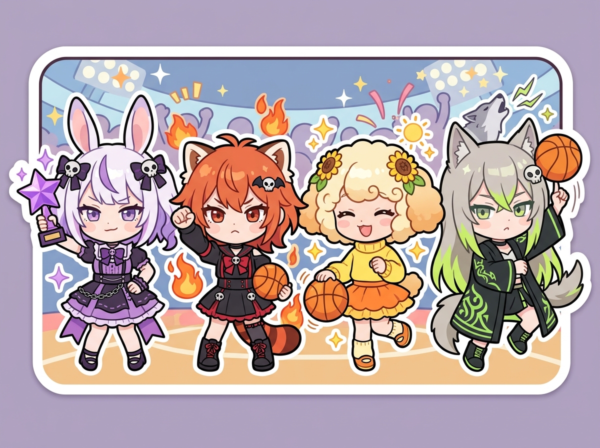 自信を持って前に進むキャラクターたち