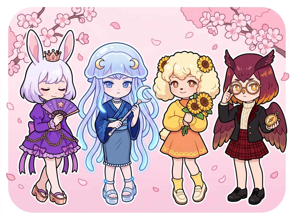 外見より内面を見つめるキャラクターたち