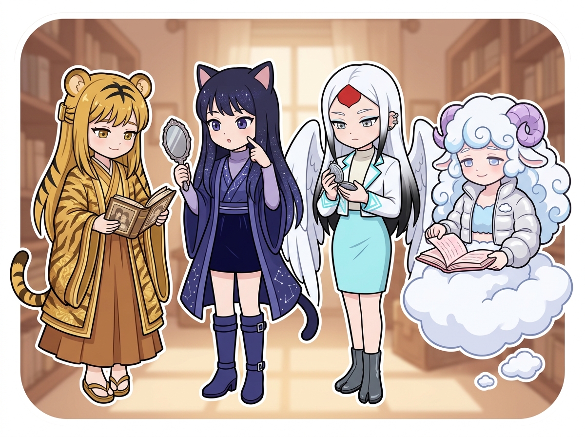 恋愛パターンと家族の縁を見つめるキャラクターたち