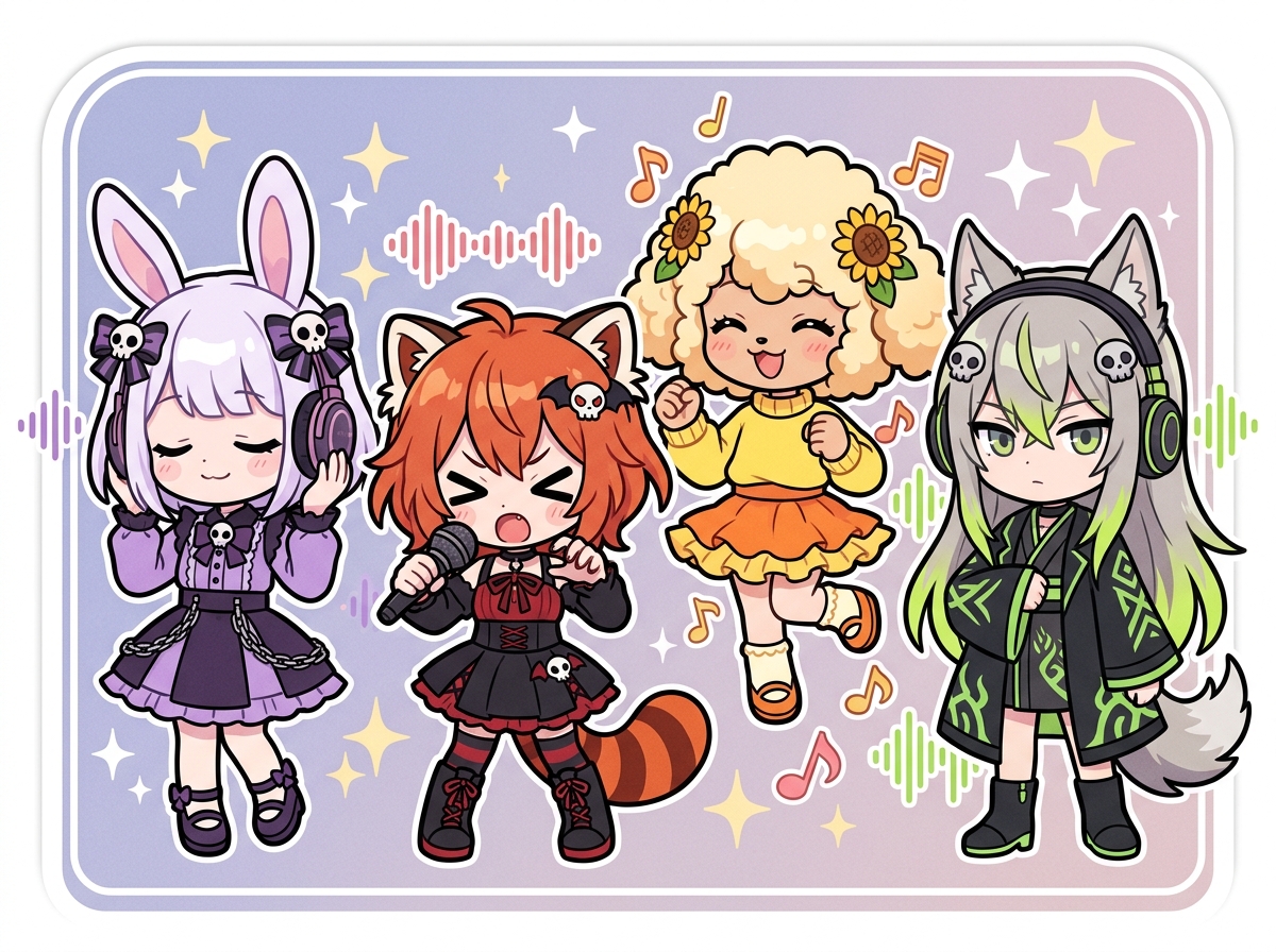 声の魅力について語る紫星命理キャラクターたち