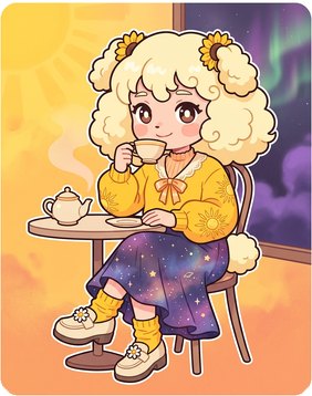 太陽の裏に深い洞察もつ子